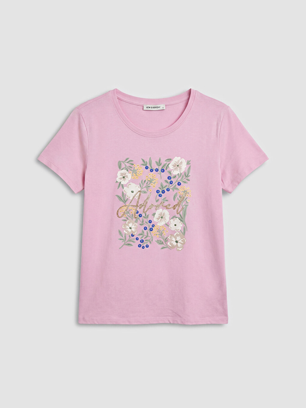 Crew Neck Printed Women's T-Shirt