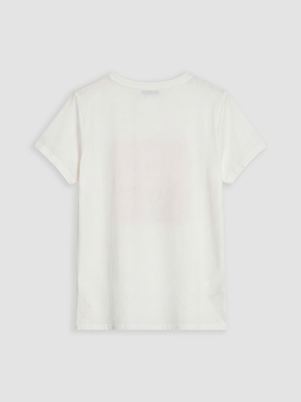 Tricou cu guler rotund imprimat cu flori pentru femei-1