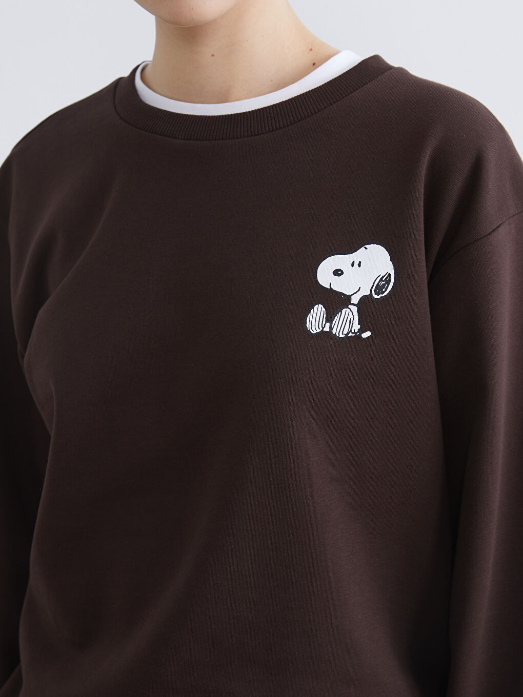 سویتشێرت قاوه‌یی ژن-2