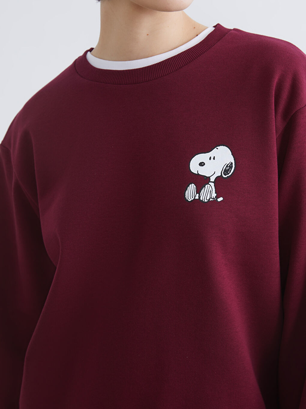 سویتشێرت ره‌نگ شه‌رابی ژن-2