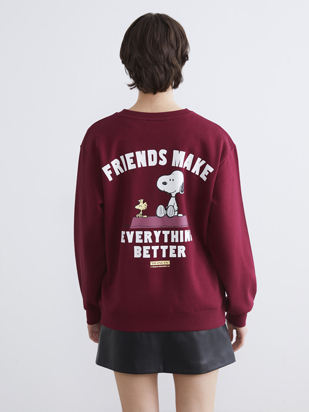 سویتشێرت ره‌نگ شه‌رابی ژن-3