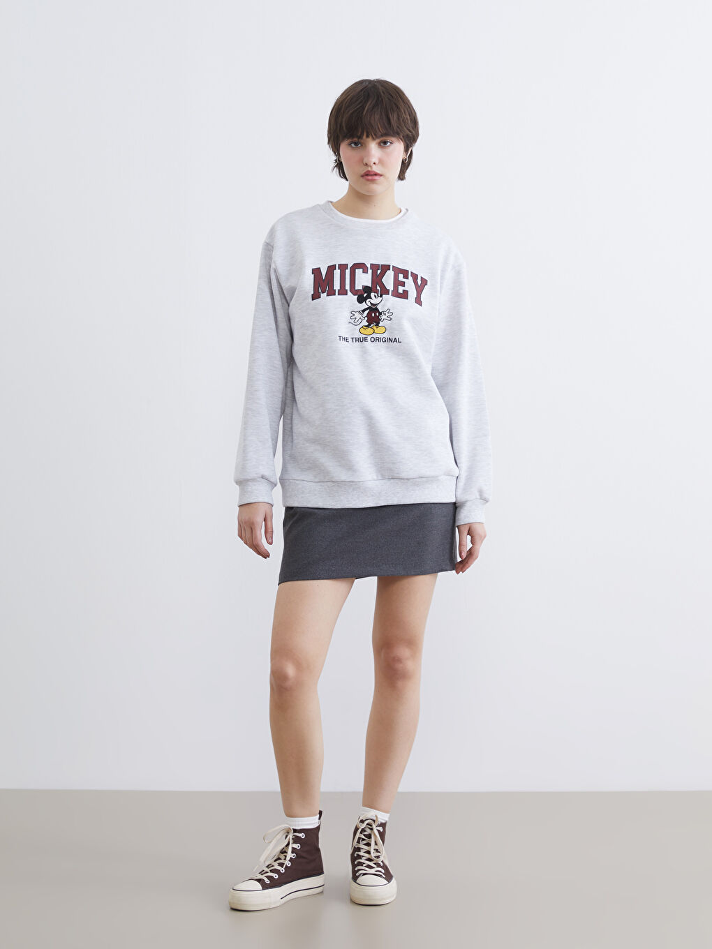 Woman GREY Sweatshirt-1