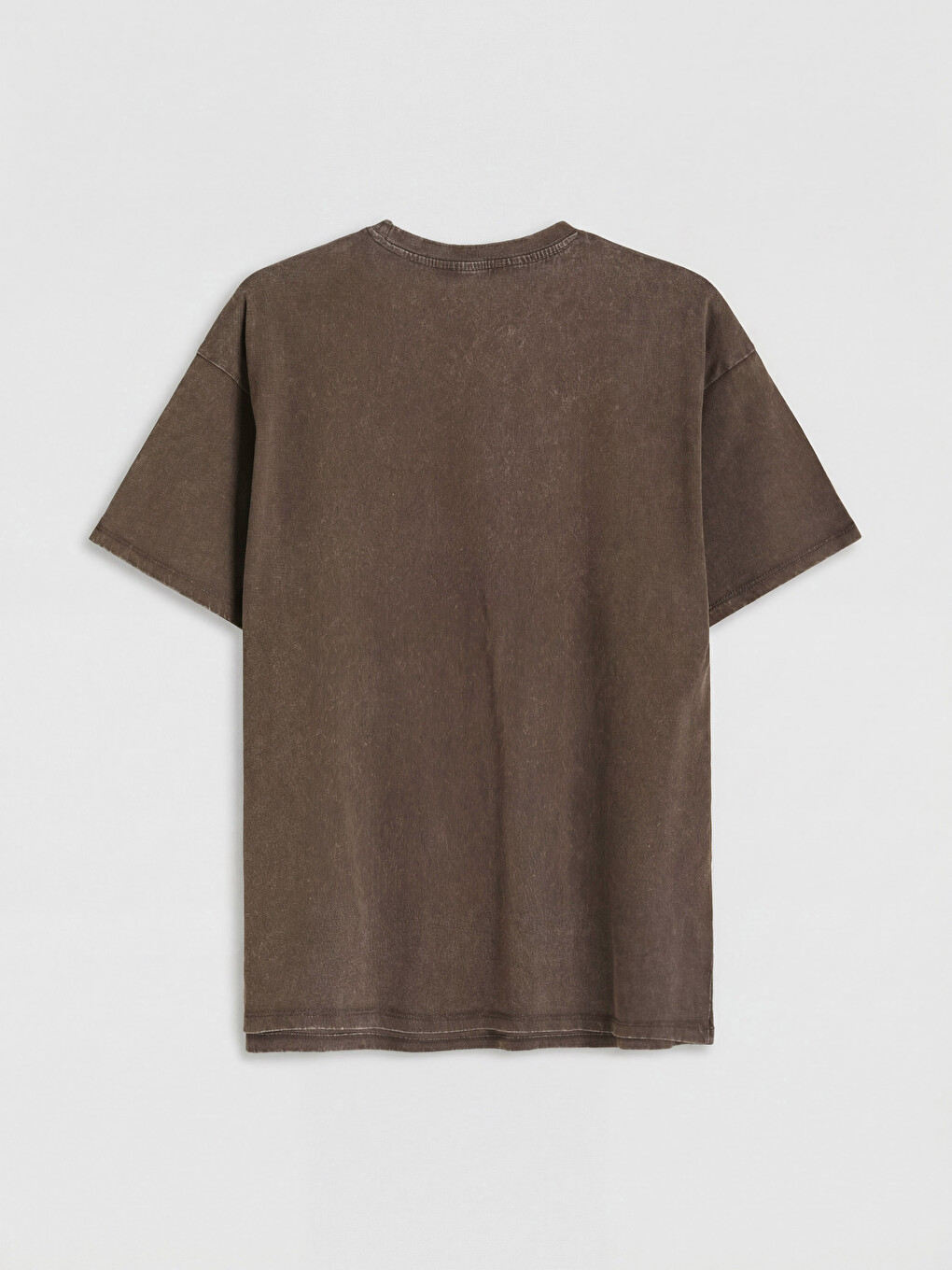 T-shirt e stampuar me jakë të rrumbullakët për gra-5