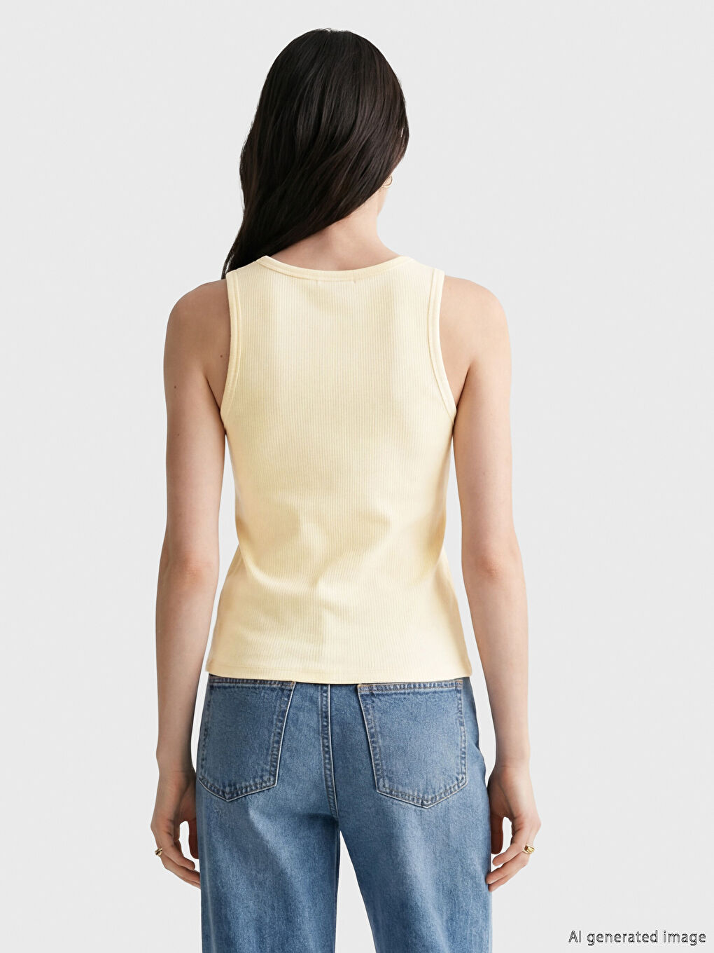 Débardeur JAUNE Femme-2