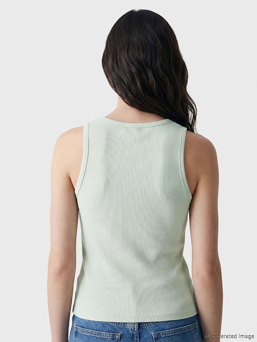 Débardeur VERT Femme-2