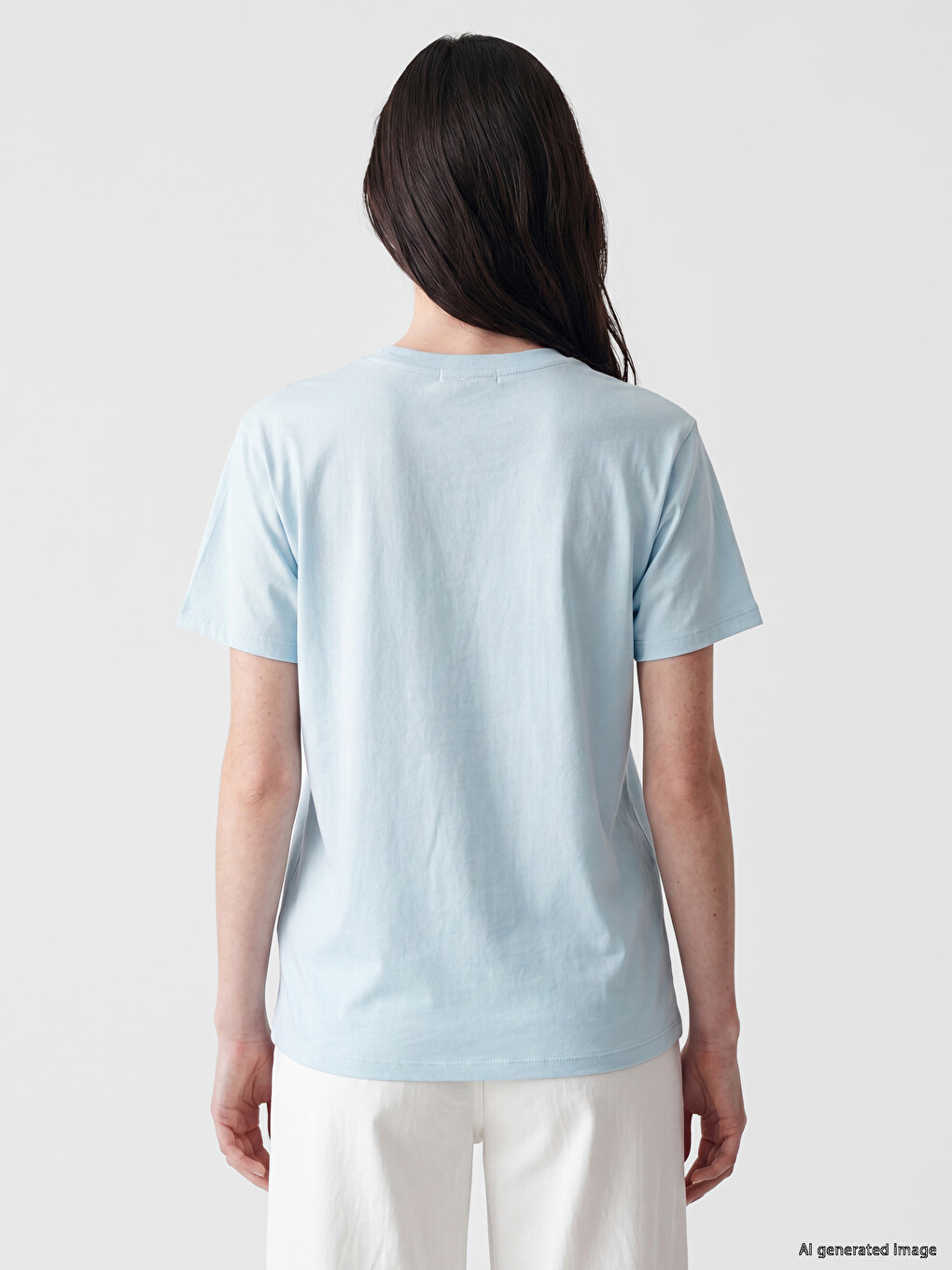 Embroidered 100% Cotton Women's T-shirt-3