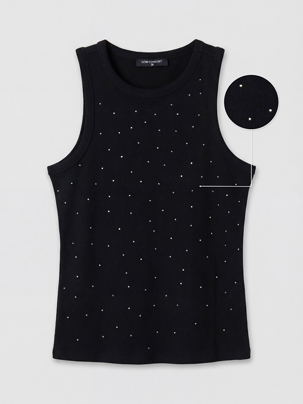 Woman Black Tank Top-4