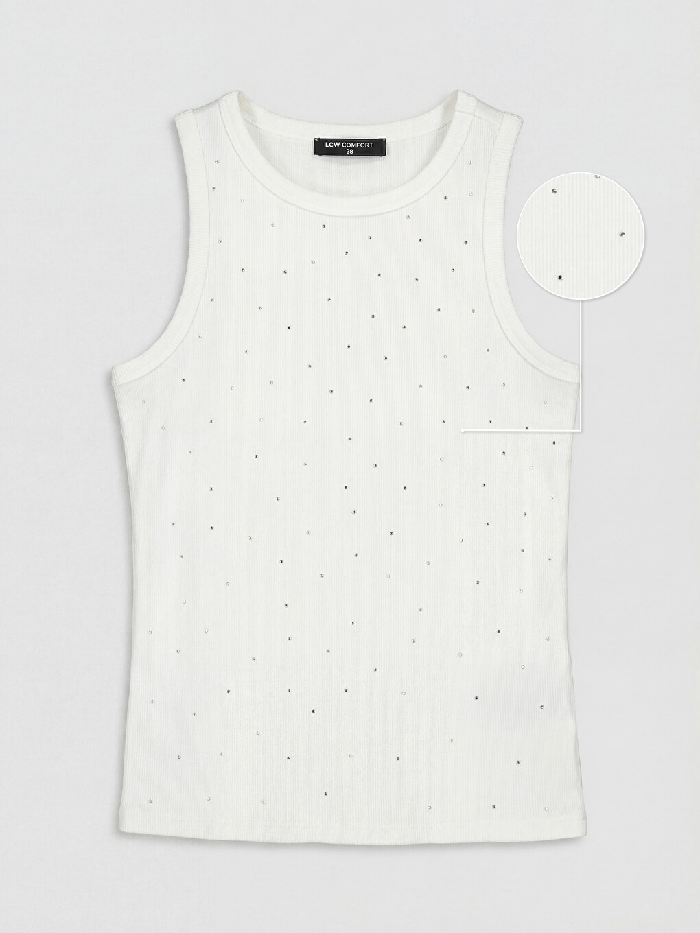 Woman White Tank Top-3