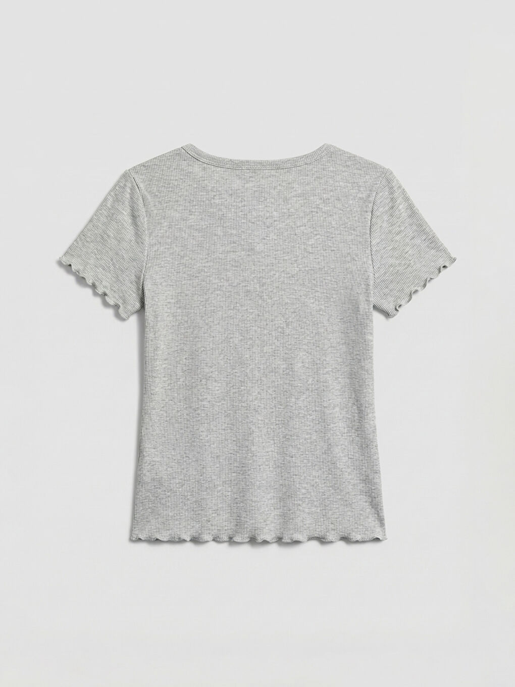 Gri V Yaka Nakışlı Kadın Pijama Takım-2