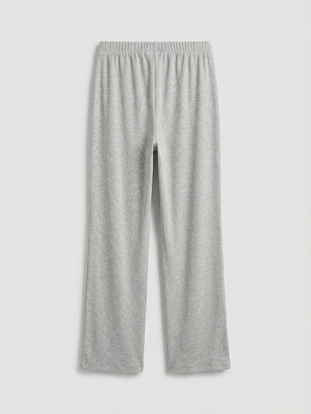 Gri V Yaka Nakışlı Kadın Pijama Takım-4