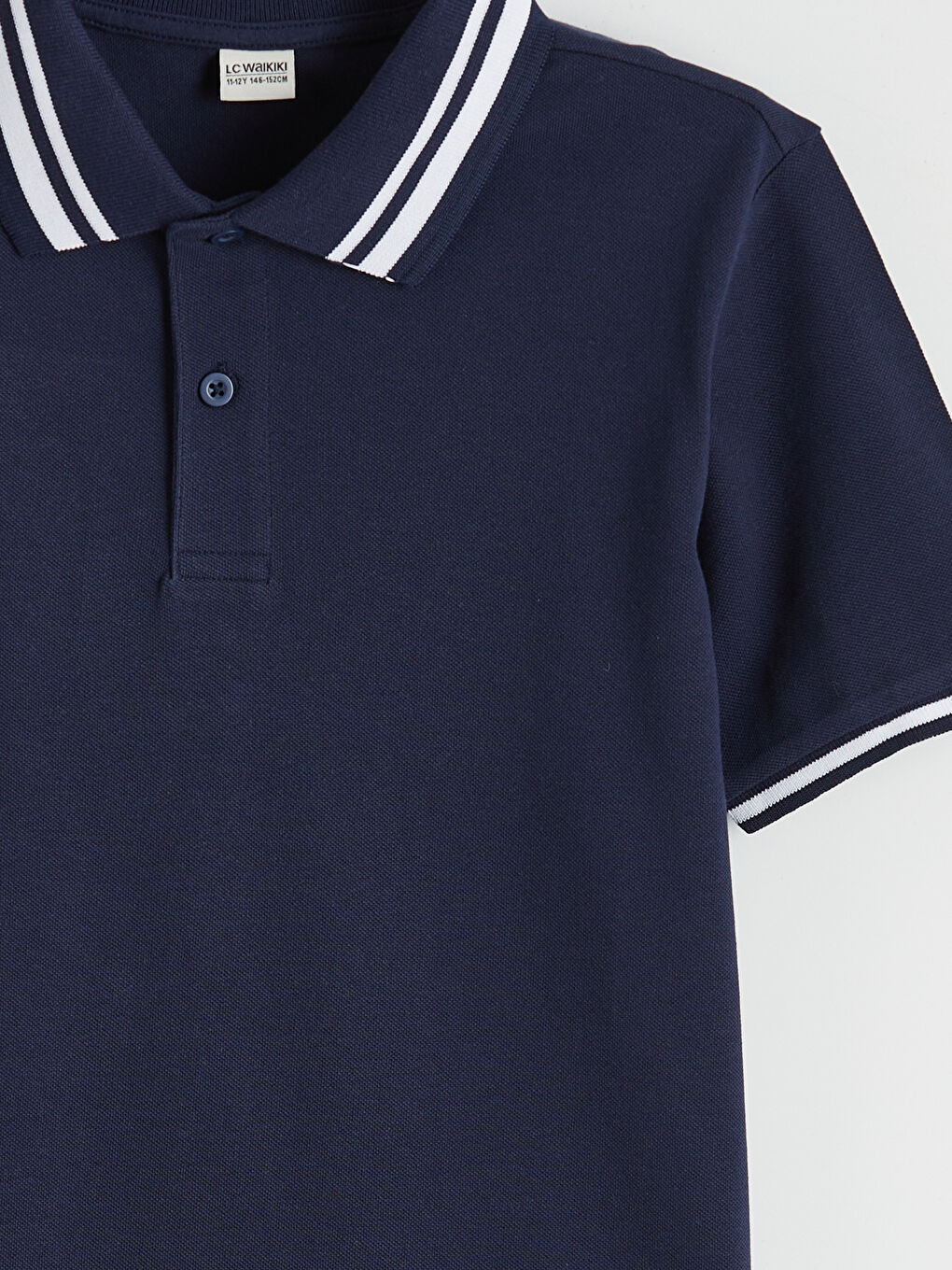 Polo Collar Boys' Pique T-Shirt-2