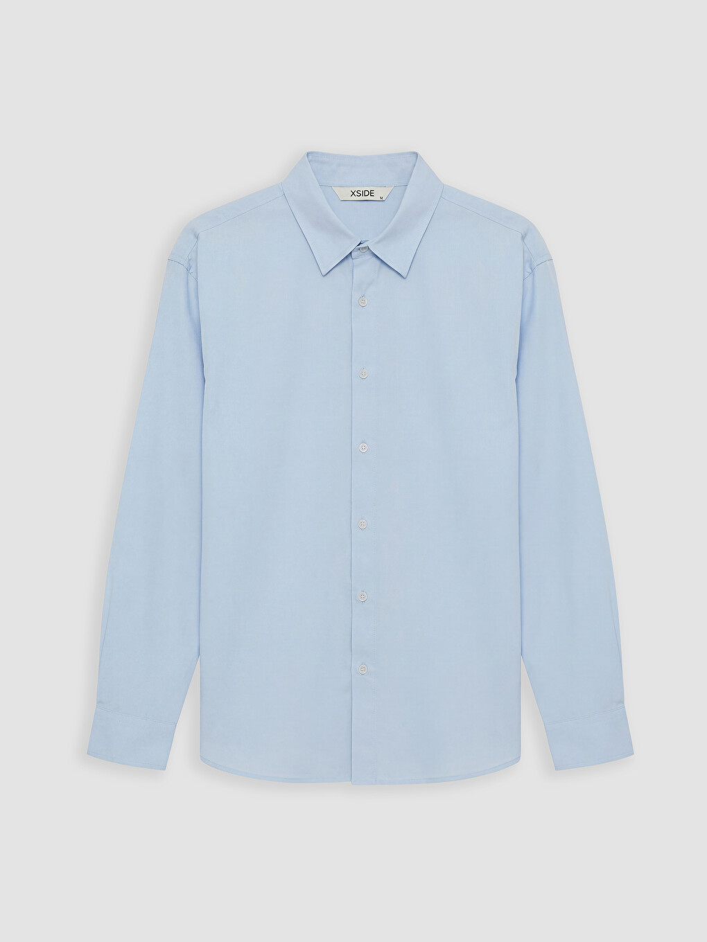 Mann Blau Hemd-4