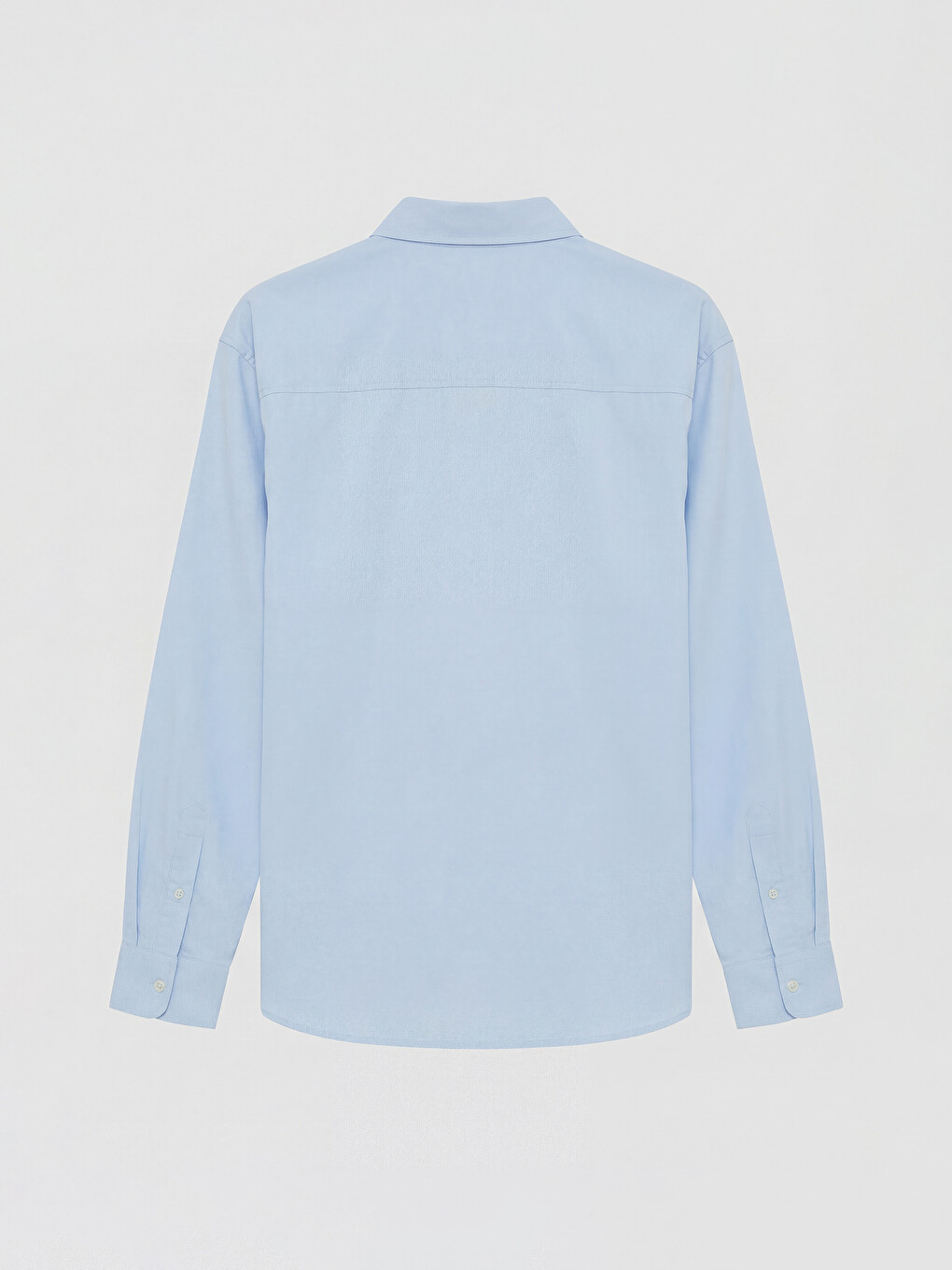 Mann Blau Hemd-6