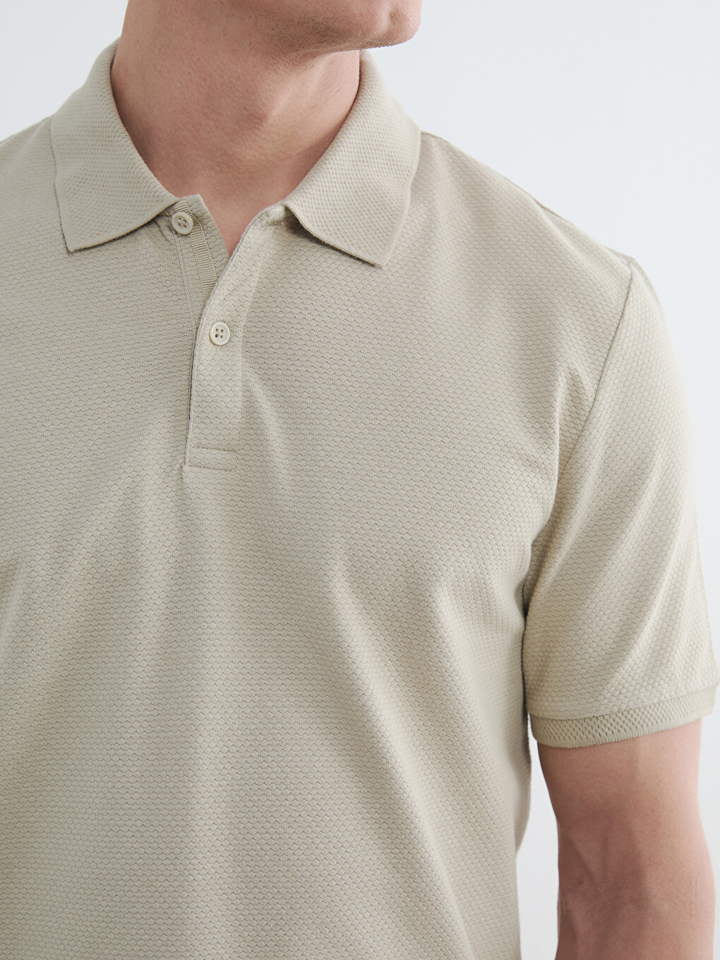Polo Collar Pique Men's T-Shirt-2