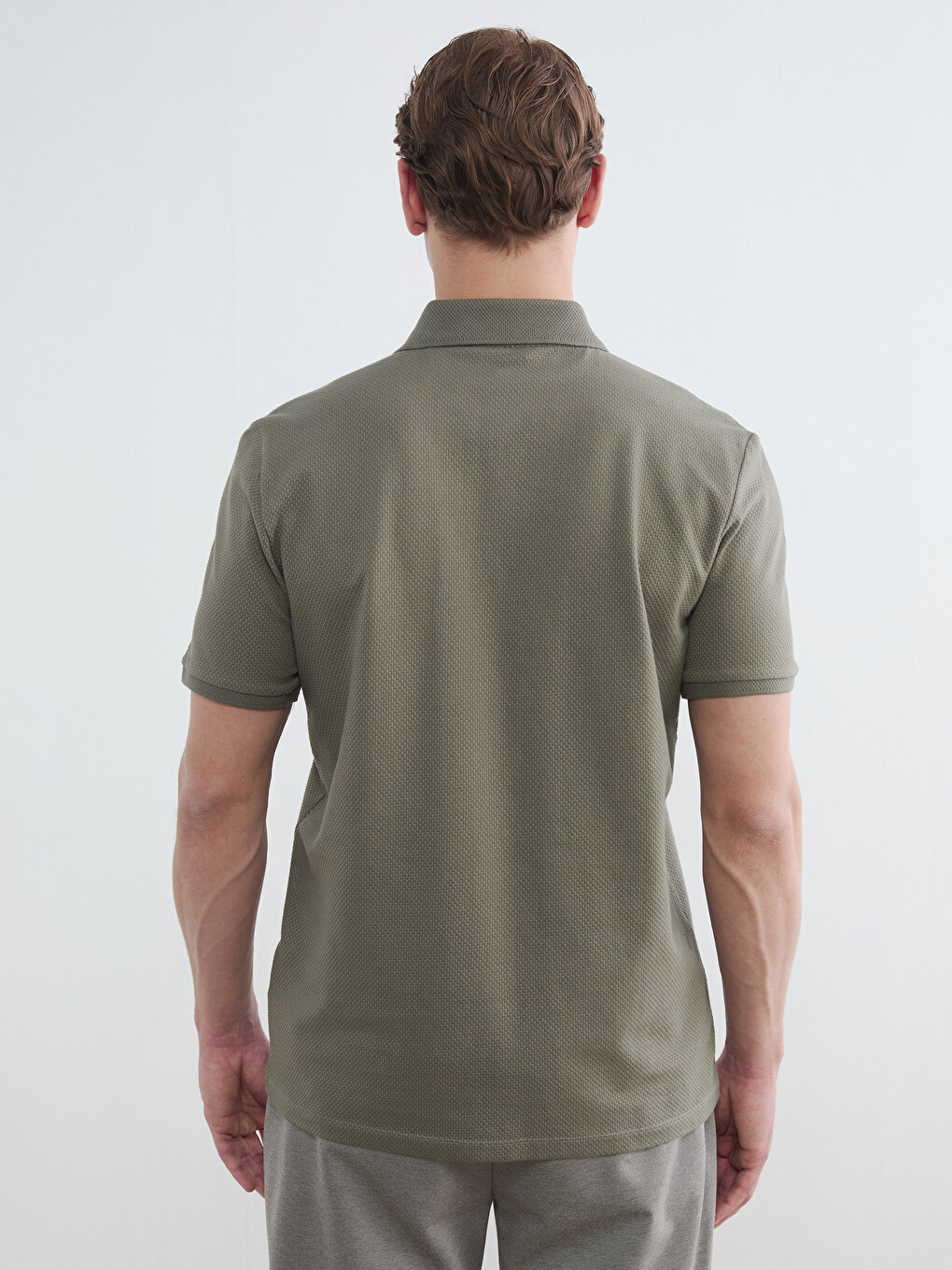 Polo Collar Pique Men's T-Shirt-3
