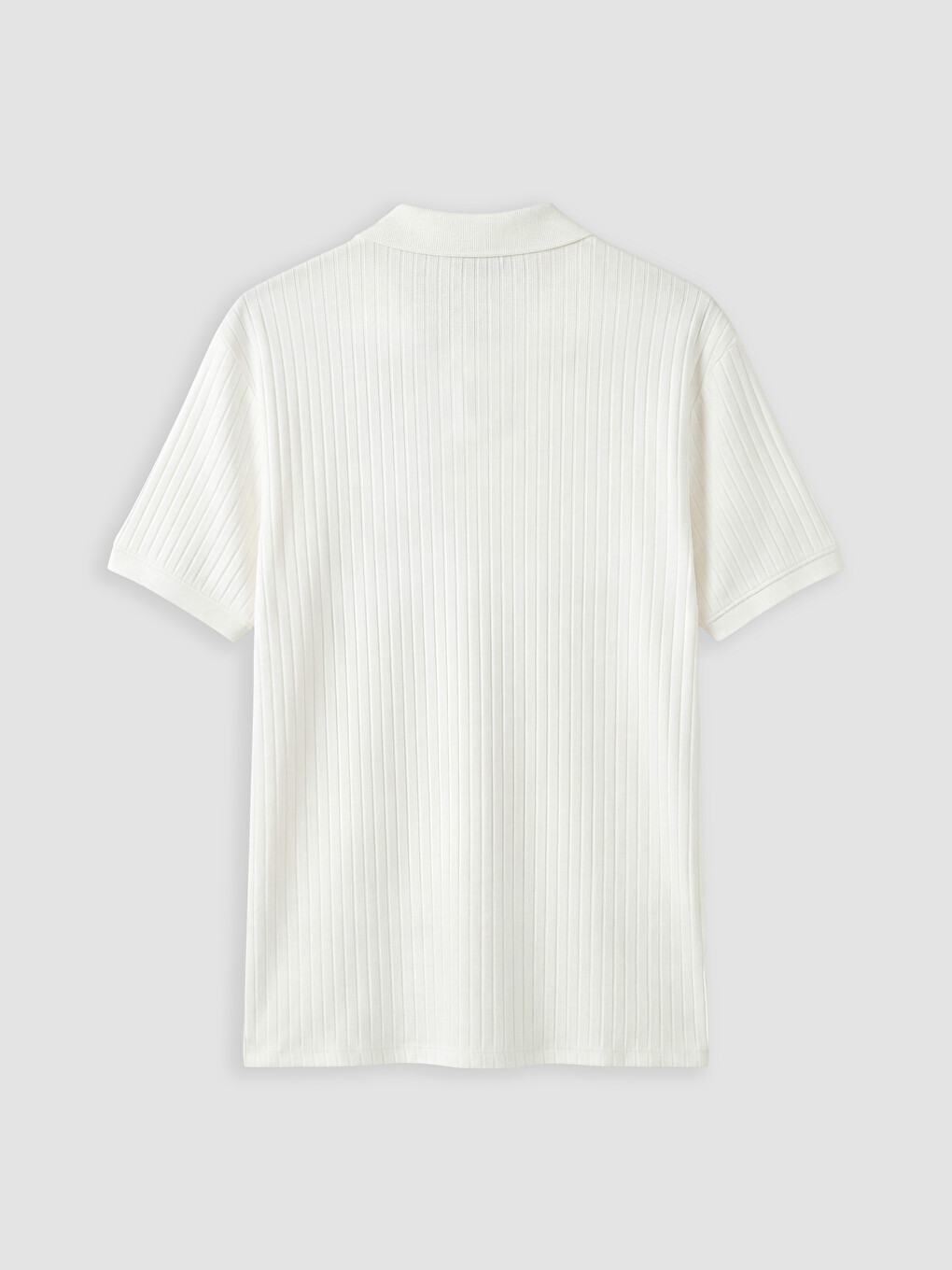Polo Yaka Çizgili Erkek Tişört-5