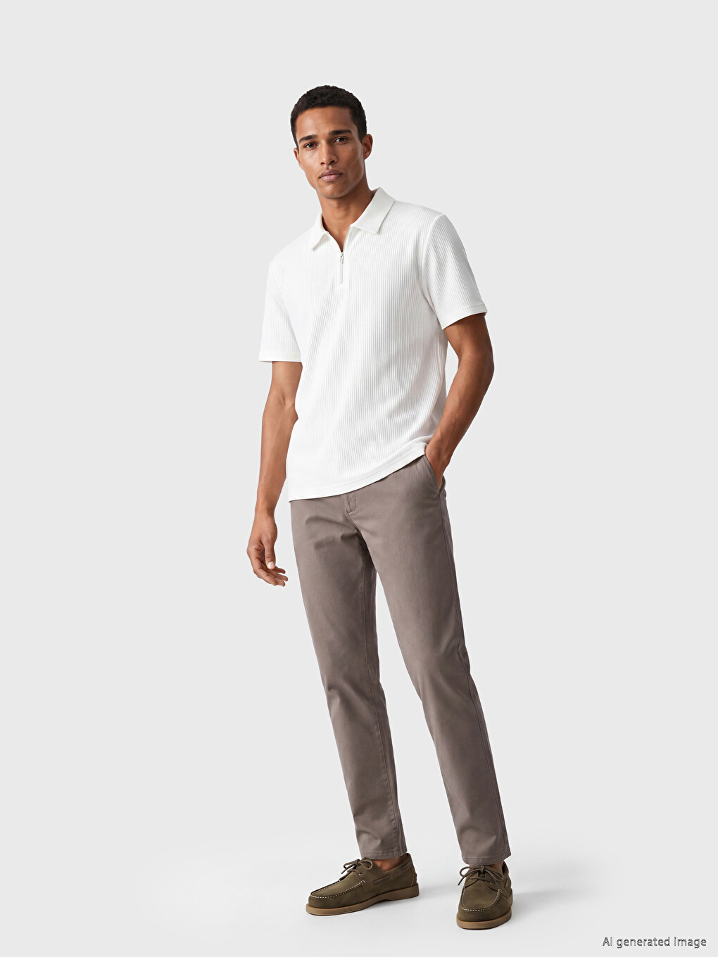 Man White T-shirt-1