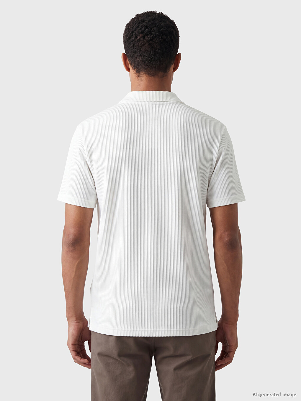 Man White T-shirt-3