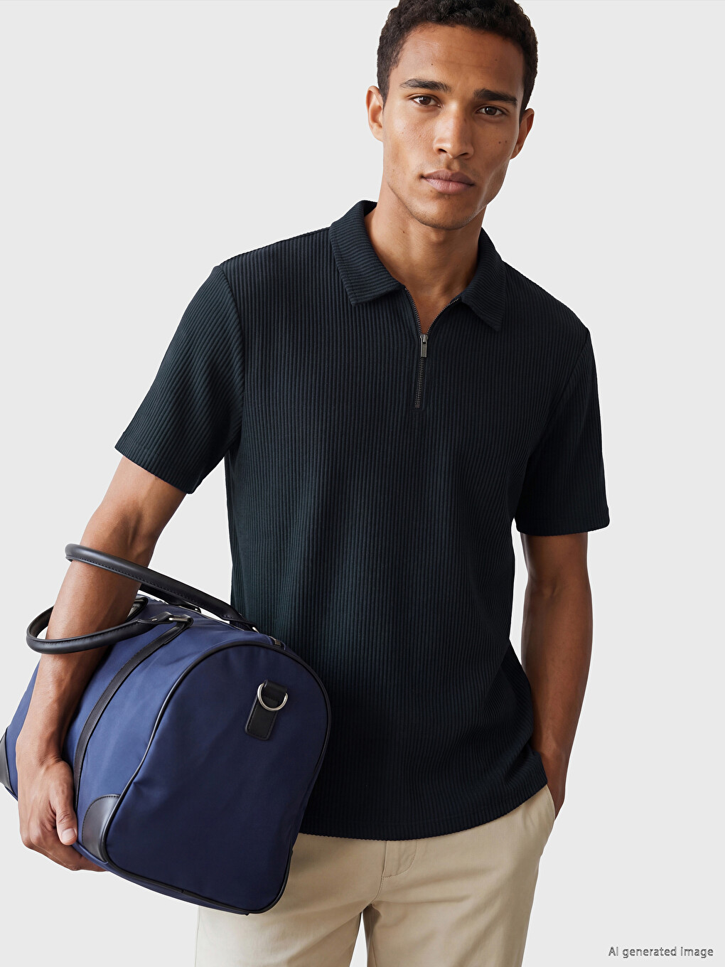 Man Navy T-shirt