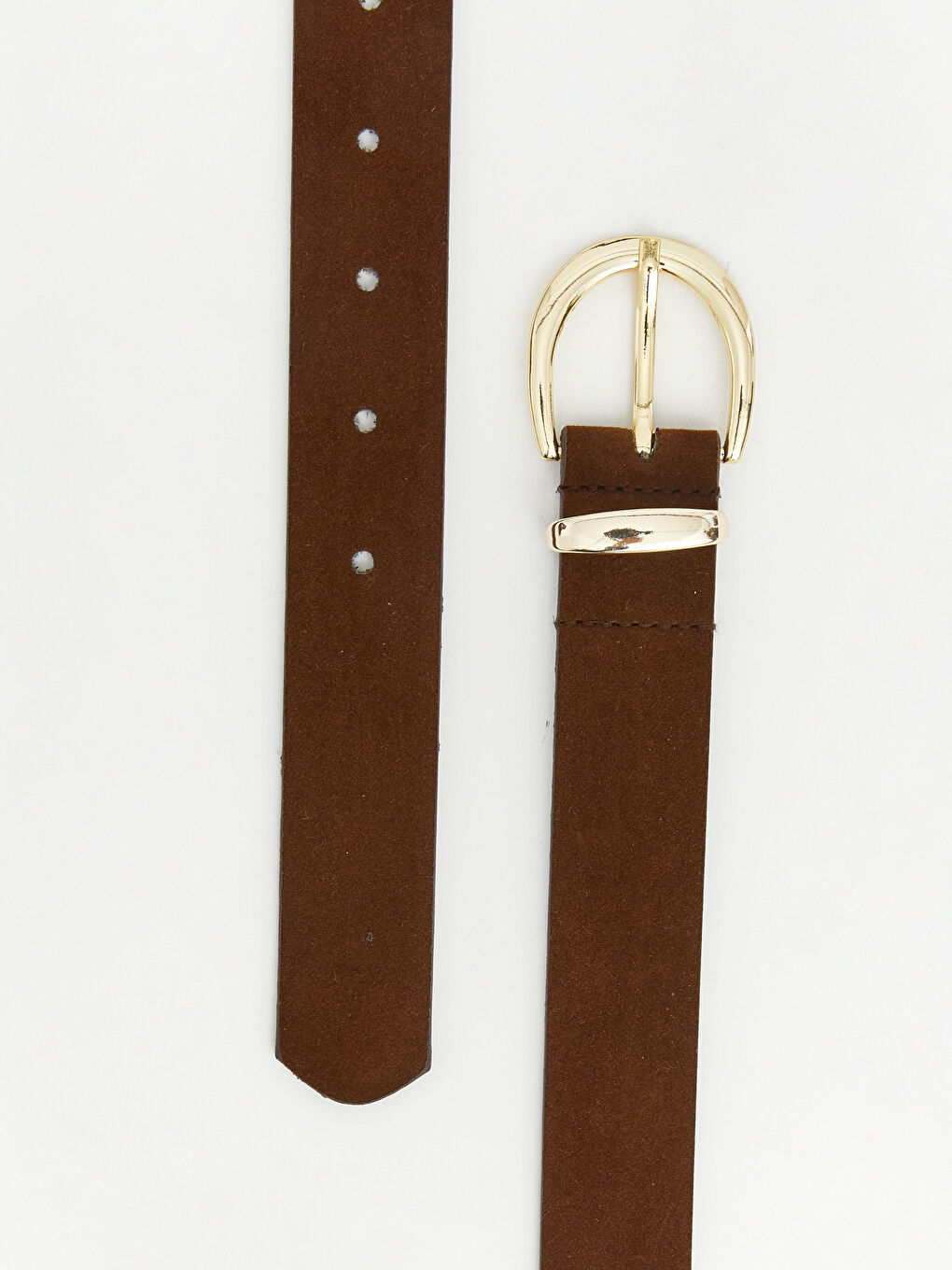 Kahverengi Süet Görüünmlü Kadın Kemer-2