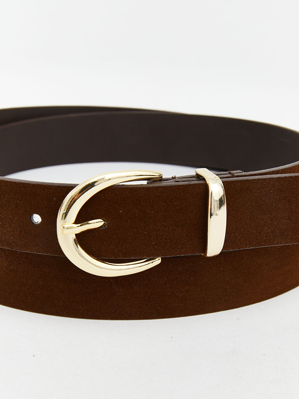 Kahverengi Süet Görüünmlü Kadın Kemer-3