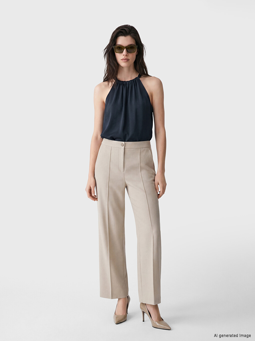Woman Navy Blouse-1