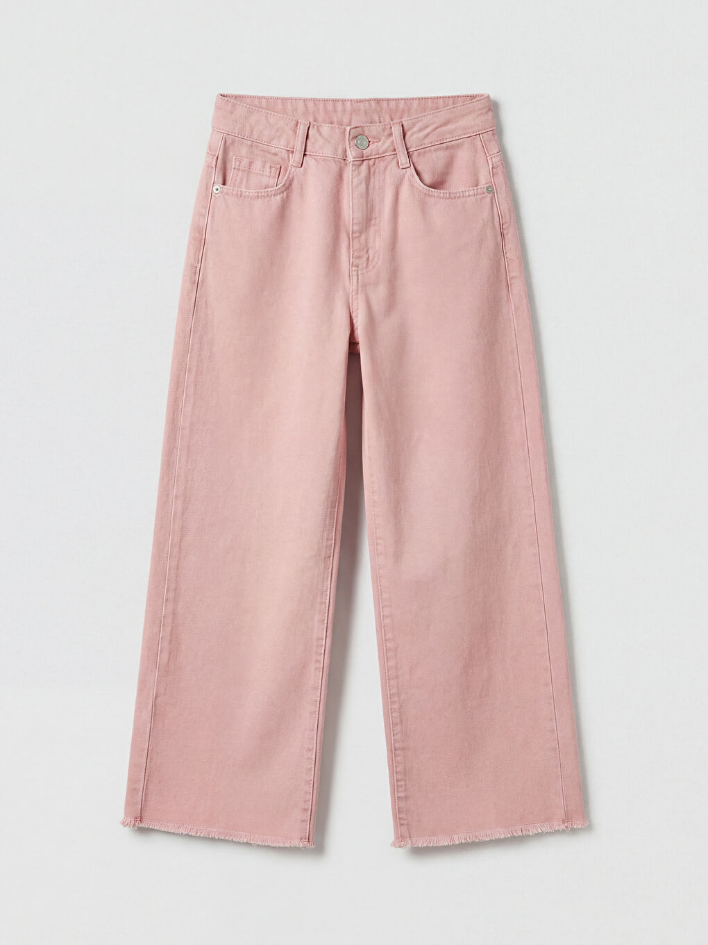 Pembe Wideleg Kız Çocuk Jean Pantolon