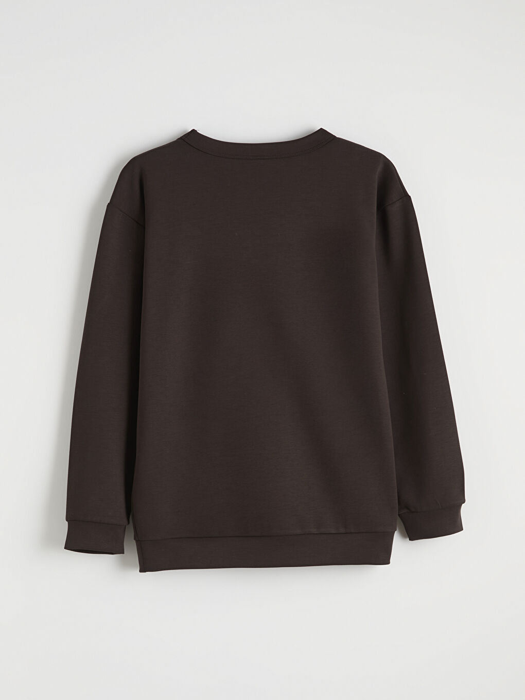 Kahverengi Bisiklet Yaka Erkek Çocuk Sweatshirt-1