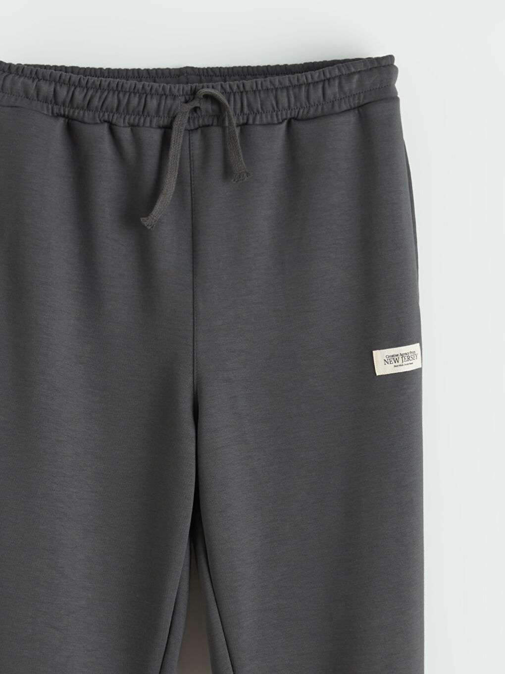 Antrasit Beli Lastikli Erkek Çocuk Jogger Eşofman Altı-1