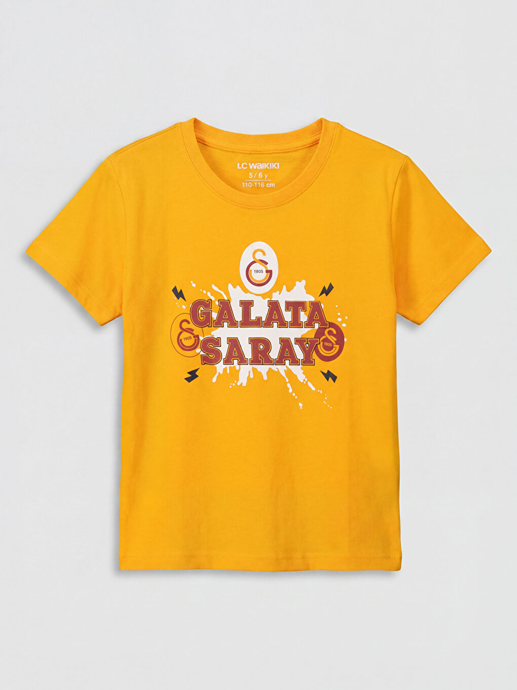 Turuncu Galatasaray Baskılı Erkek Çocuk Pijama Takımı-1