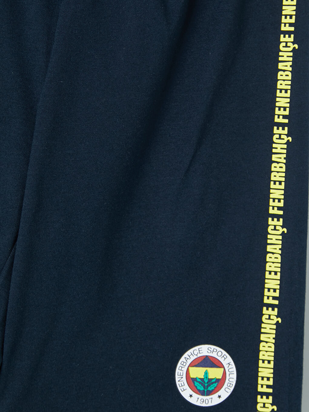 Sarı Fenerbahçe Baskılı Erkek Çocuk Şortlu Pijama Takımı-4