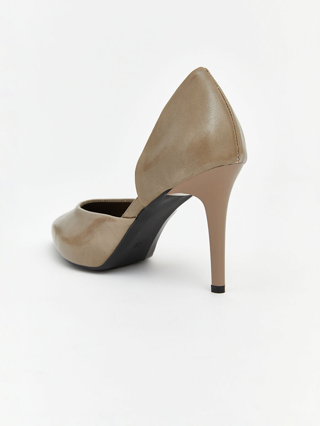 Kahverengi Sivri Burun Kadın Topuklu Ayakkabı-4