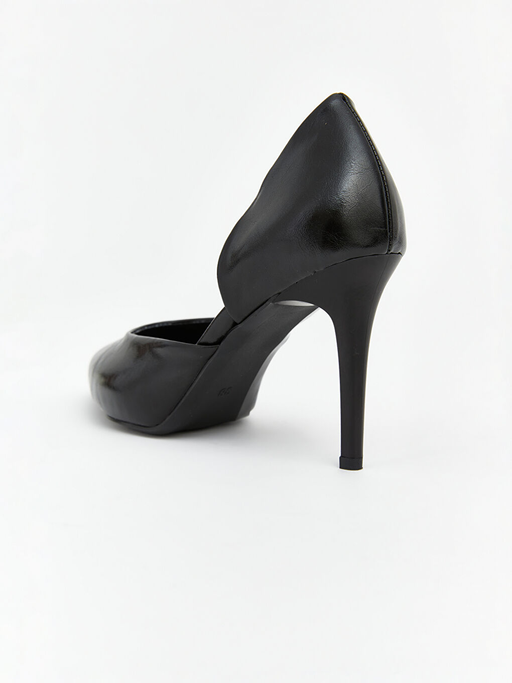 Siyah Sivri Burun Kadın Topuklu Ayakkabı-4