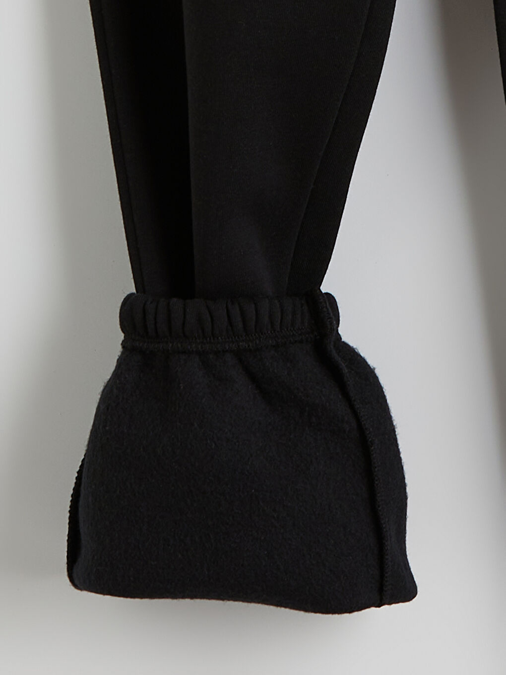 Siyah Beli Lastikli Kadın Jogger Eşofman Altı-1