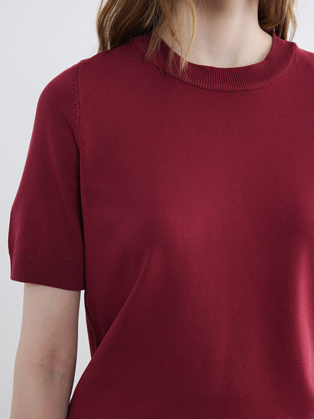 Crew Neck Women's Knitwear Sweater-2
