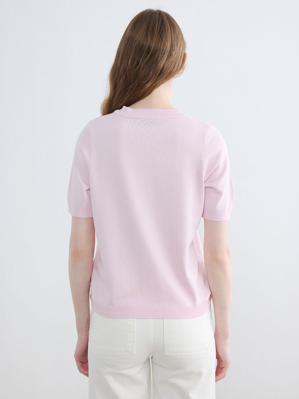 Crew Neck Women's Knitwear Sweater-3