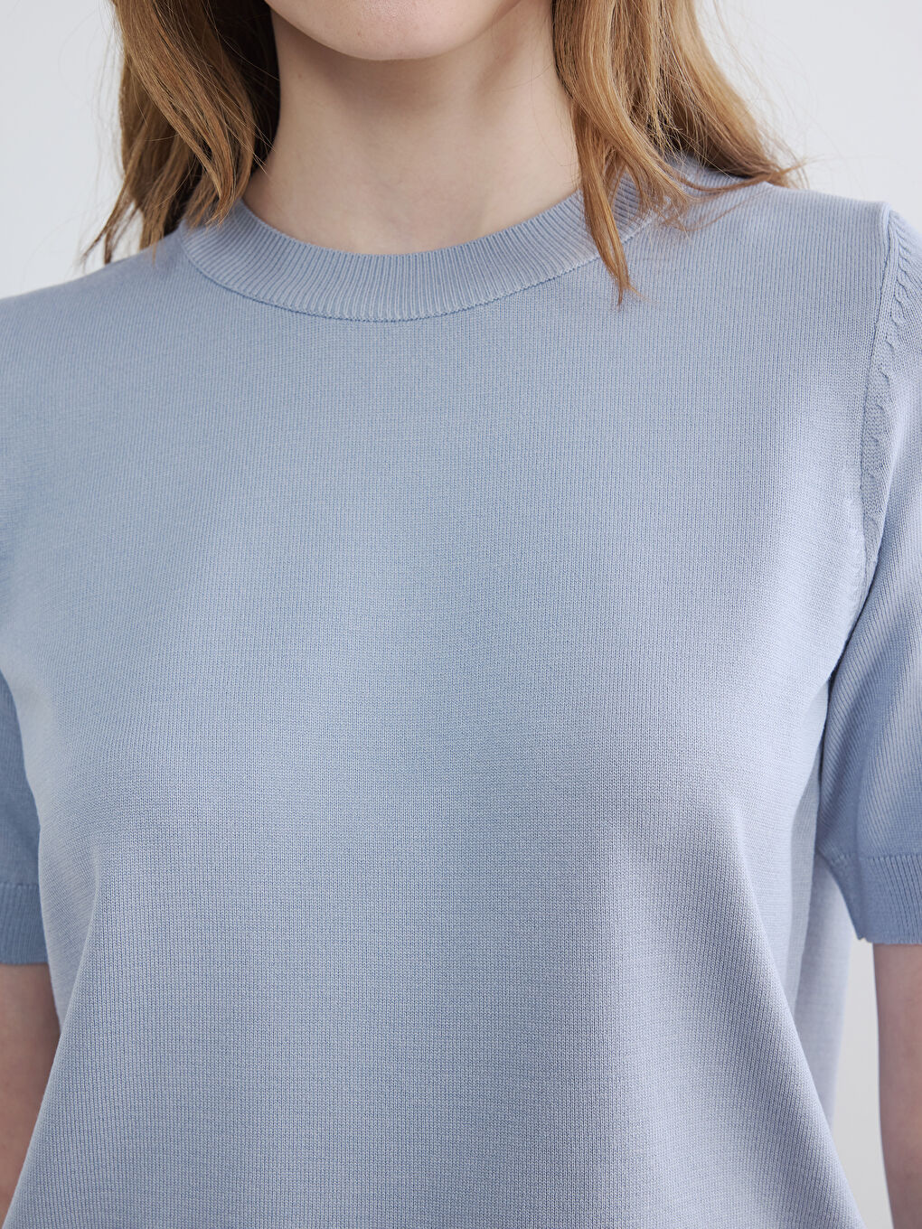 Crew Neck Women's Knitwear Sweater-2