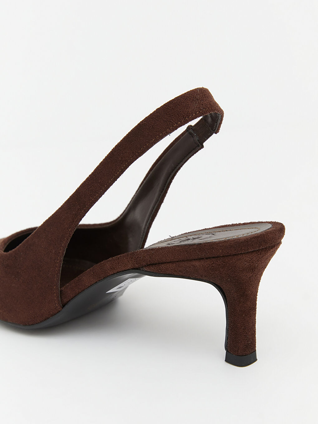 Kahverengi Sivri Burun Kadın Topuklu Ayakkabı-4