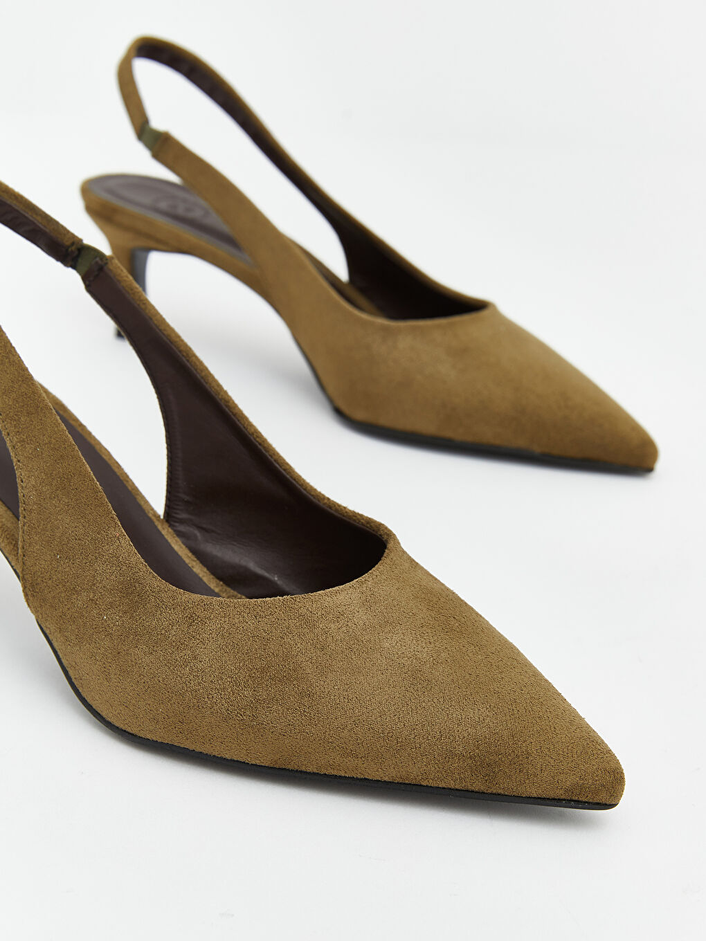 Yeşil Sivri Burun Kadın Topuklu Ayakkabı-2