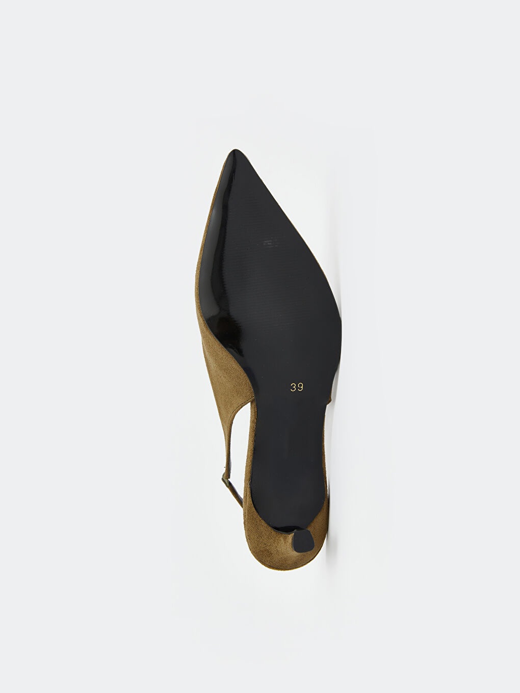 Yeşil Sivri Burun Kadın Topuklu Ayakkabı-3