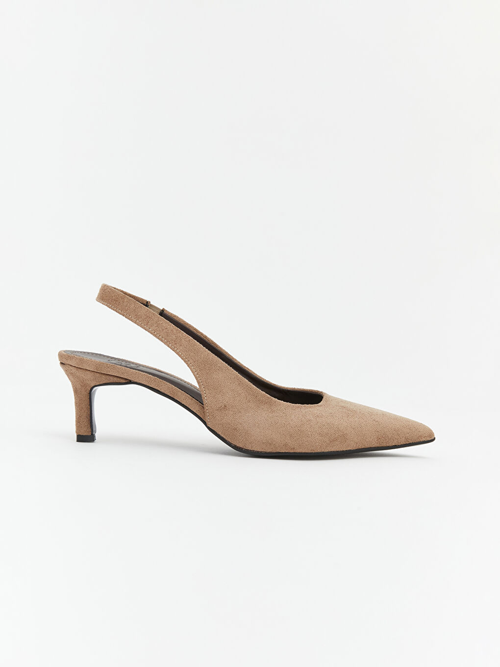 Kahverengi Sivri Burun Kadın Topuklu Ayakkabı-2