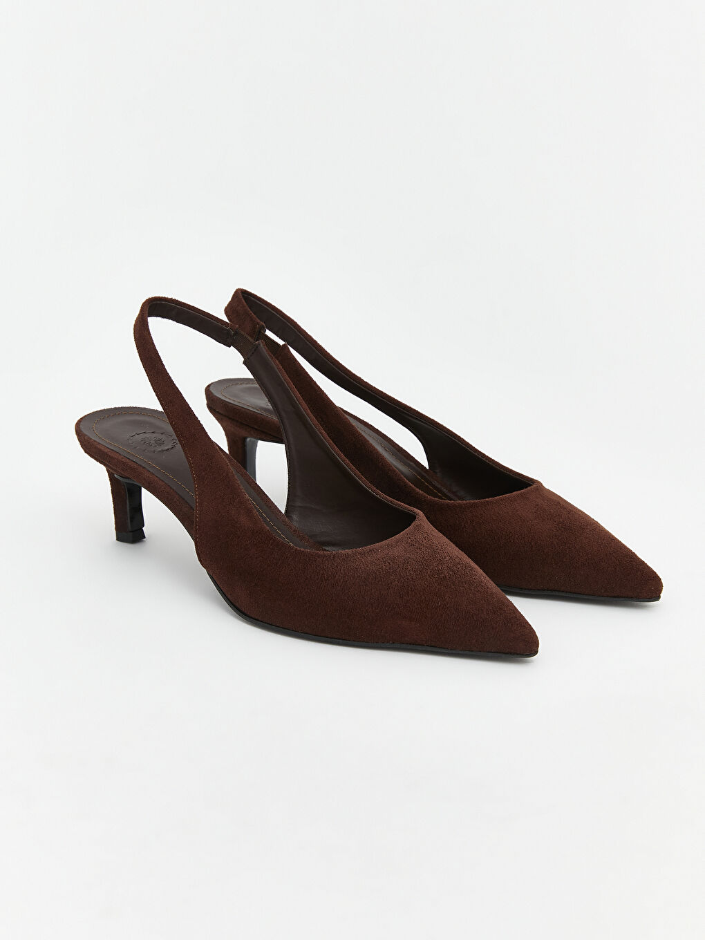 Kahverengi Sivri Burun Kadın Topuklu Ayakkabı