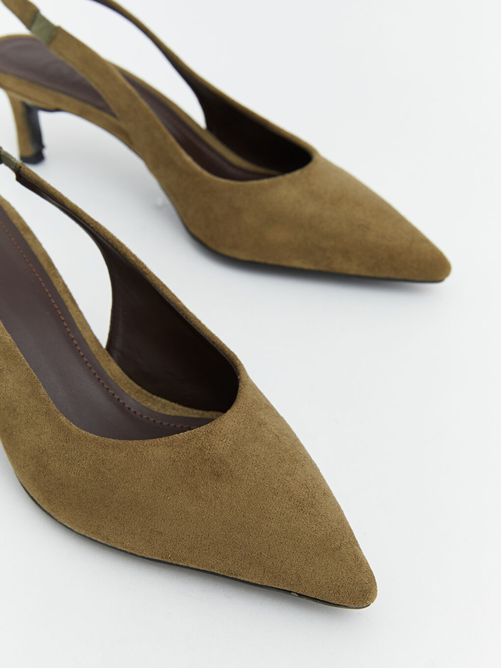 Yeşil Sivri Burun Kadın Topuklu Ayakkabı-2