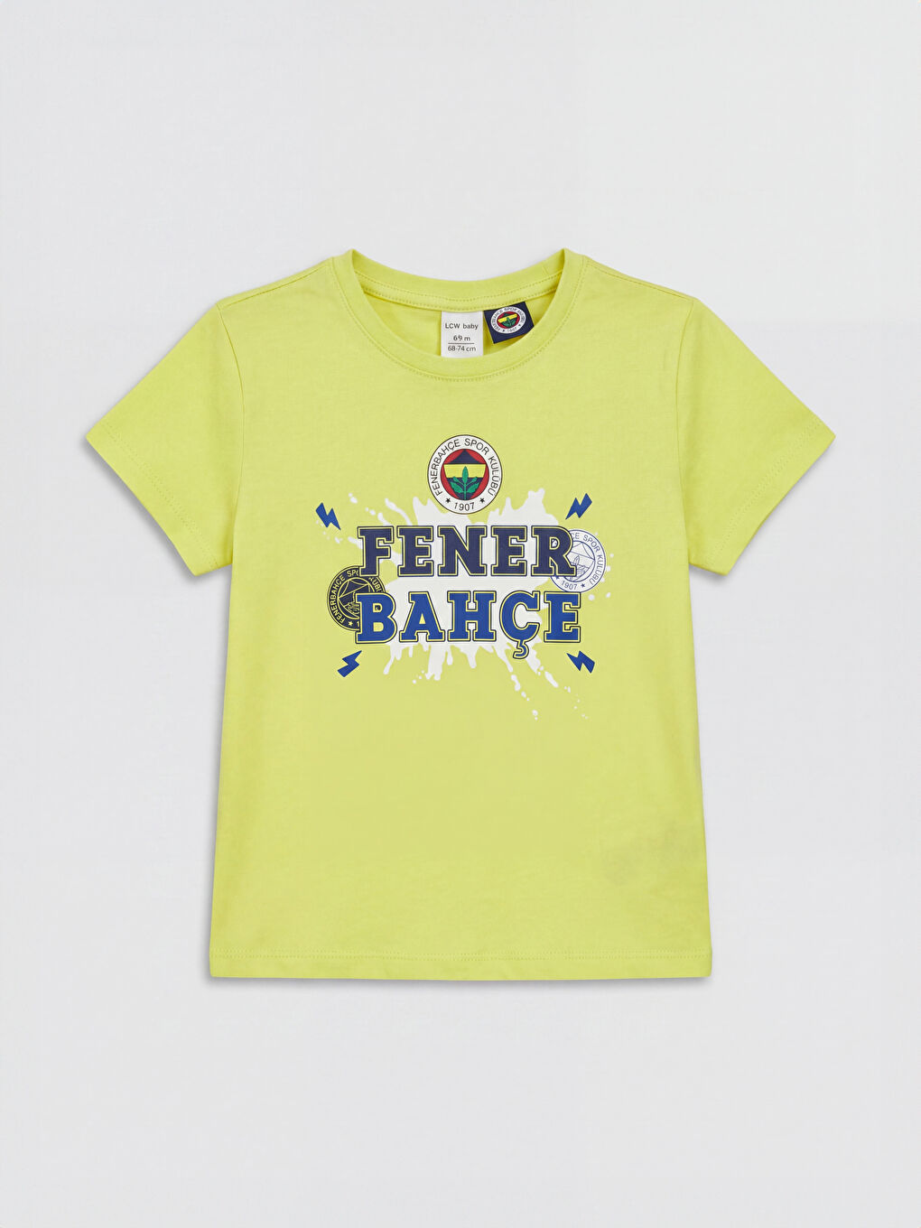 Sarı Fenerbahçe Baskılı Erkek Çocuk Pijama Takım-2