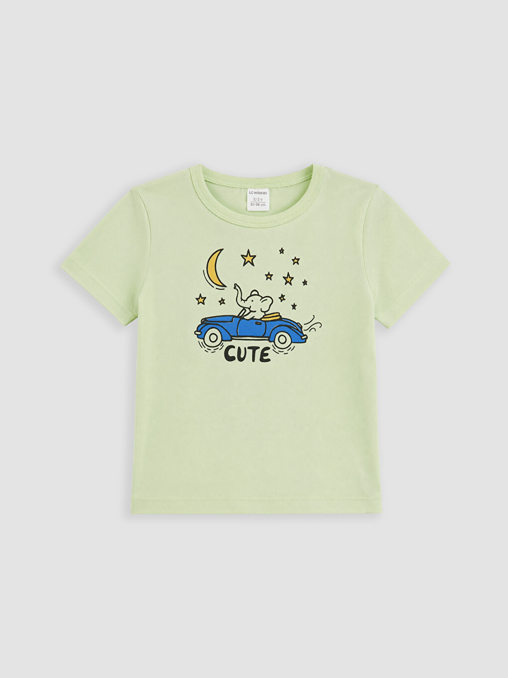Yeşil Erkek Çocuk Baskılı Şortlu Pijama Takımı-1