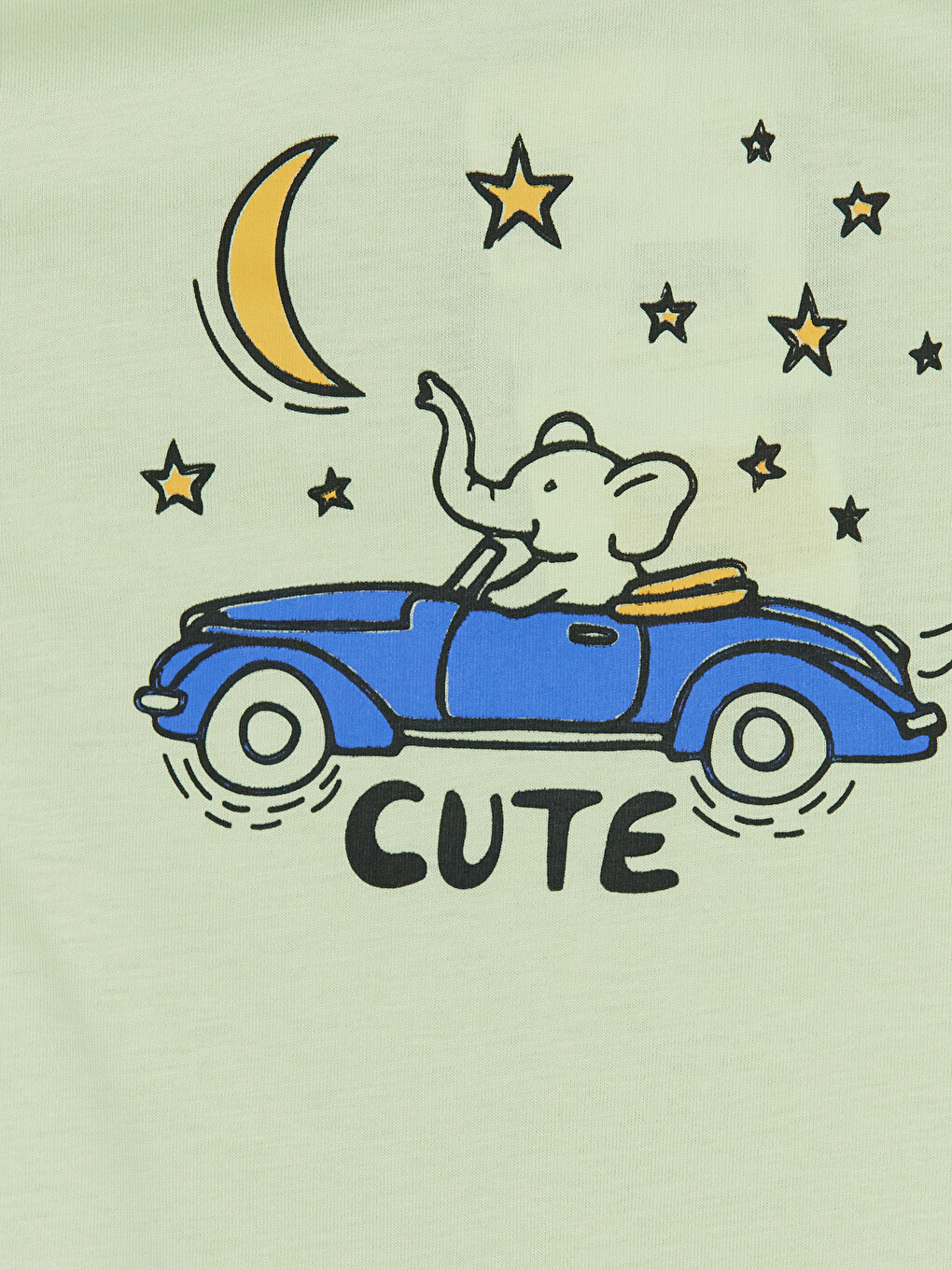 Yeşil Erkek Çocuk Baskılı Şortlu Pijama Takımı-2