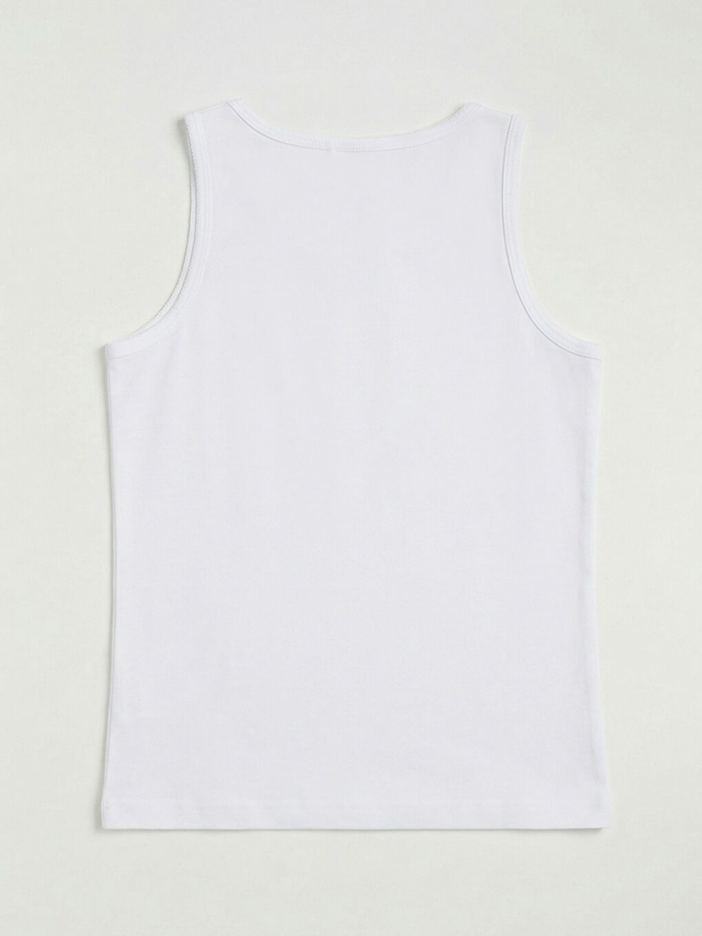 Beyaz Bisiklet Yaka Kız Çocuk Atlet 5'li-2