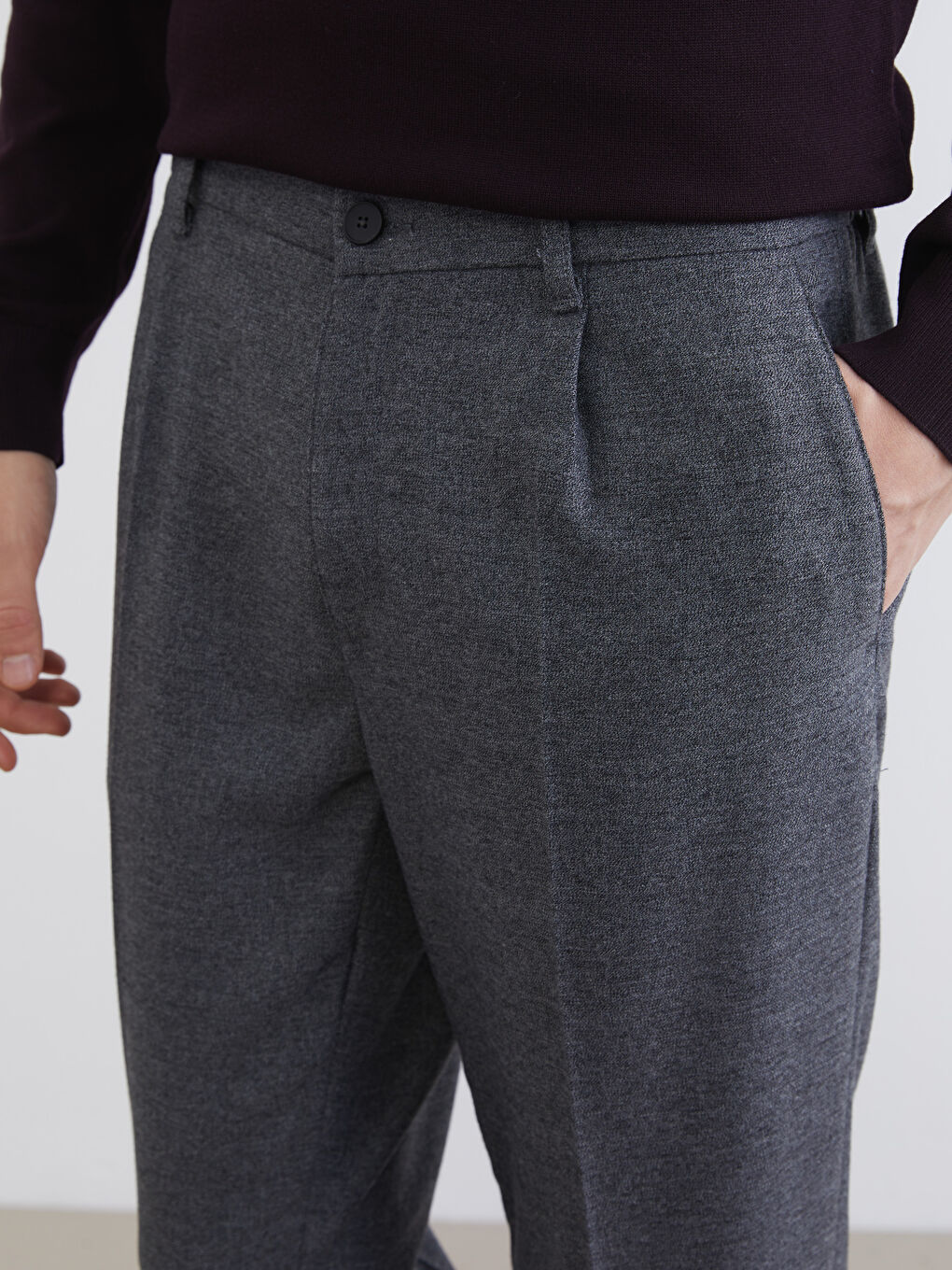 Antrasit Regular Fit Erkek Pantolon-2