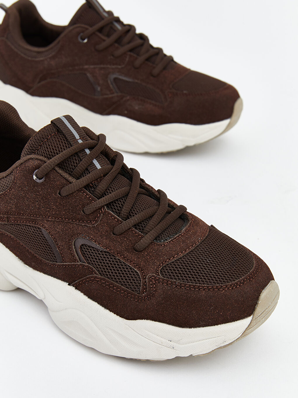 Kahverengi Bağcıklı Kadın Spor Ayakkabı-2