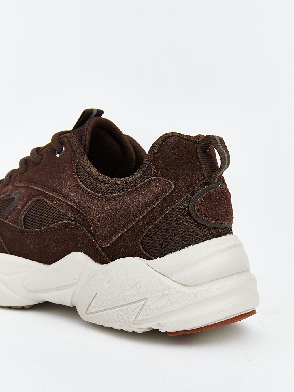 Kahverengi Bağcıklı Kadın Spor Ayakkabı-4